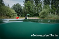 Einstieg/Tauchplatz II. vom See aus